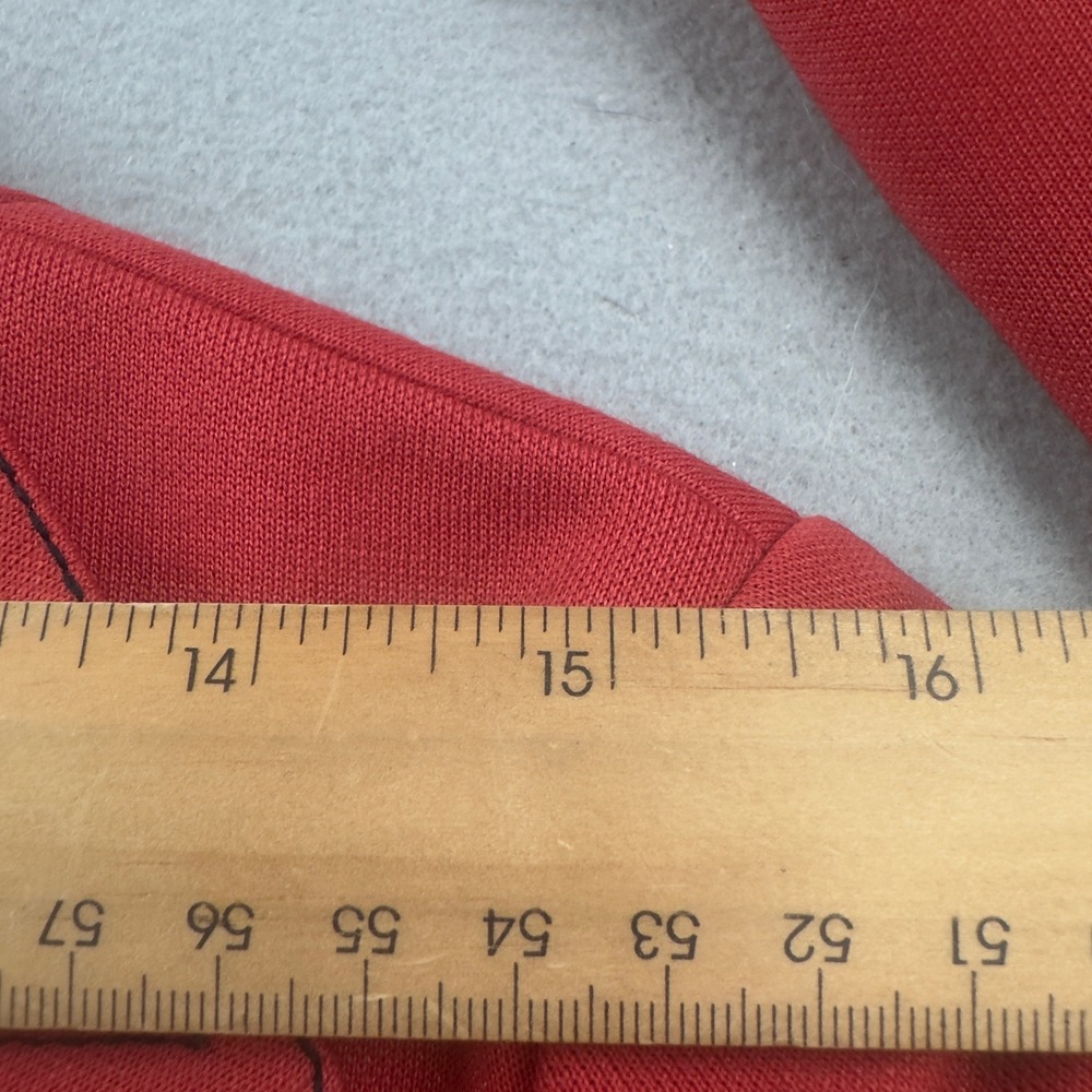 Vintage Ann Murray Red Wool Jacket Womens Cropped Button Front Lined Coat - Picture 10 of 16